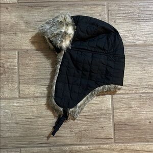 Natural Reflections,Faux Fur Hat, Black/Brown